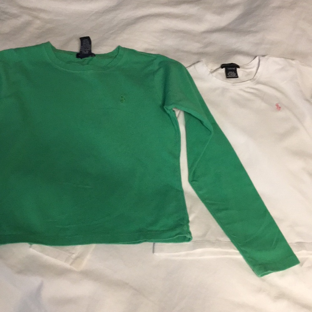 Girls Ralph Lauren Long Sleeve T Shirts L 12/14